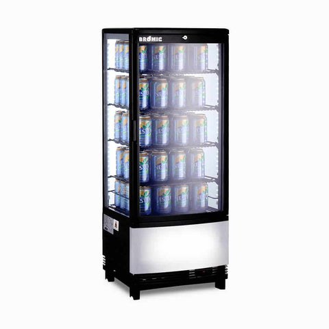 Bromic Countertop Fridge - 98L - 1 Door - Curved Glass CT0100G4BC-NR