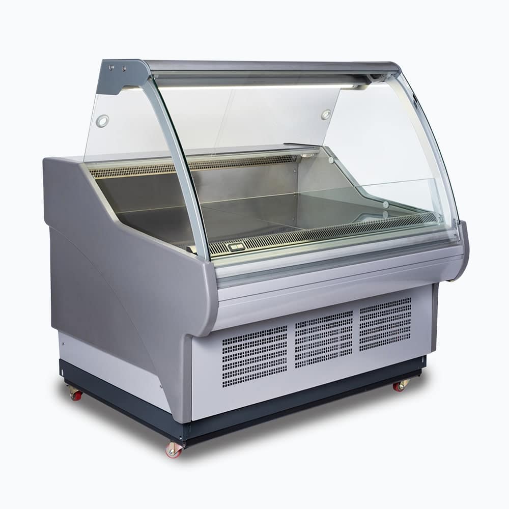 Bromic Curved Glass Deli Display - 1330mm DD1250CG-NR