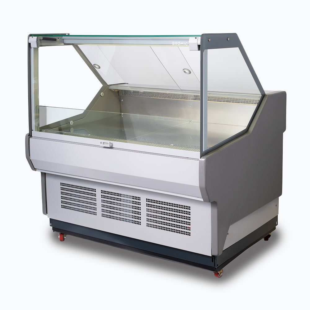 Bromic Square Glass Deli Display - 1330mm DD1250SG-NR
