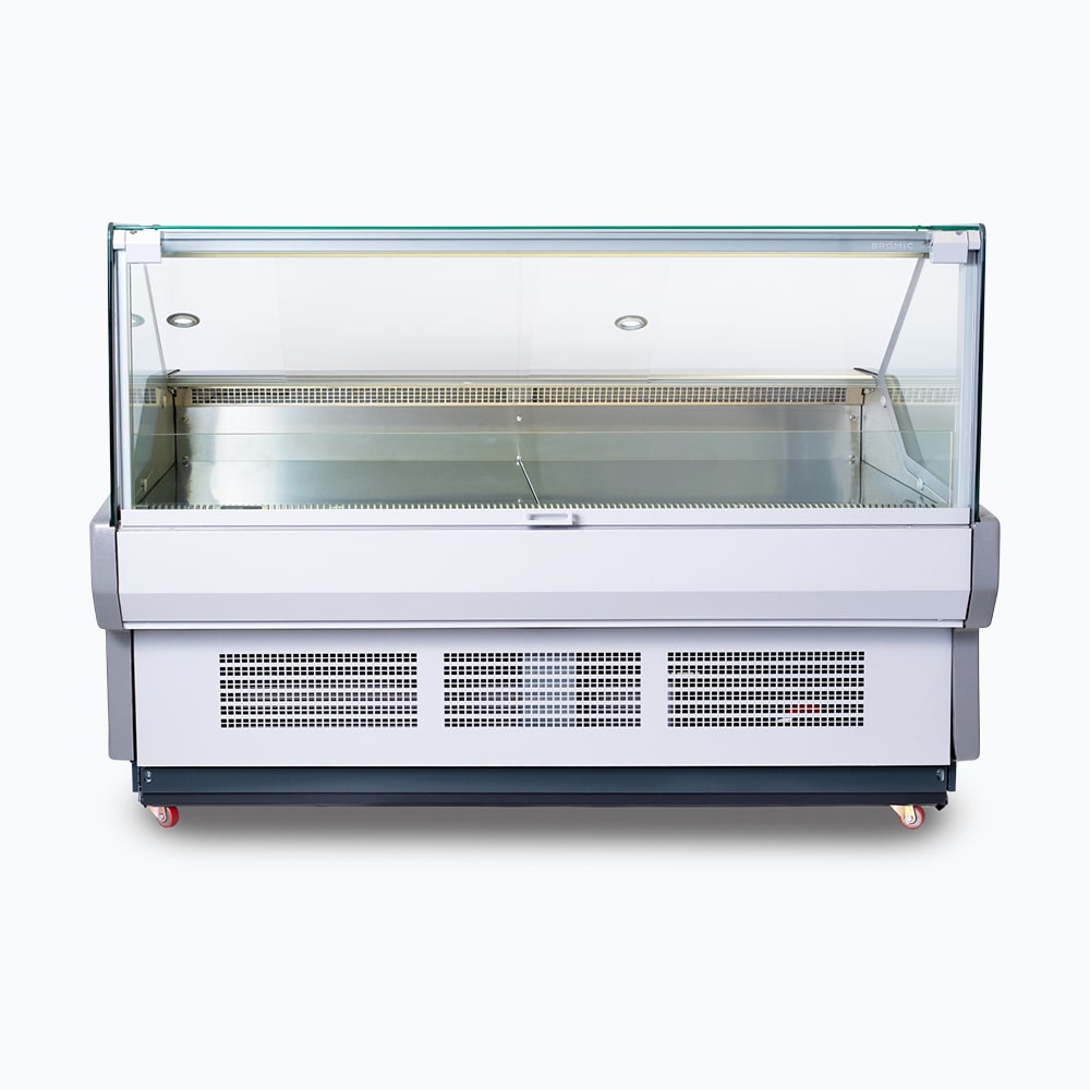 Bromic Square Glass Deli Display - 1955mm DD1875SG-NR