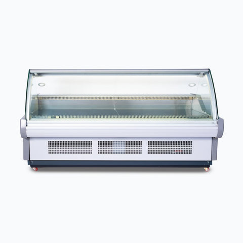 Bromic Curved Glass Deli Display - 2580mm DD2500CG-NR