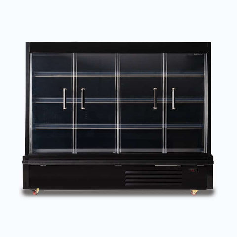 Bromic Semi Vertical Display Fridge - 1875mm - 4 Doors - Hinged SVM1875HD-NR