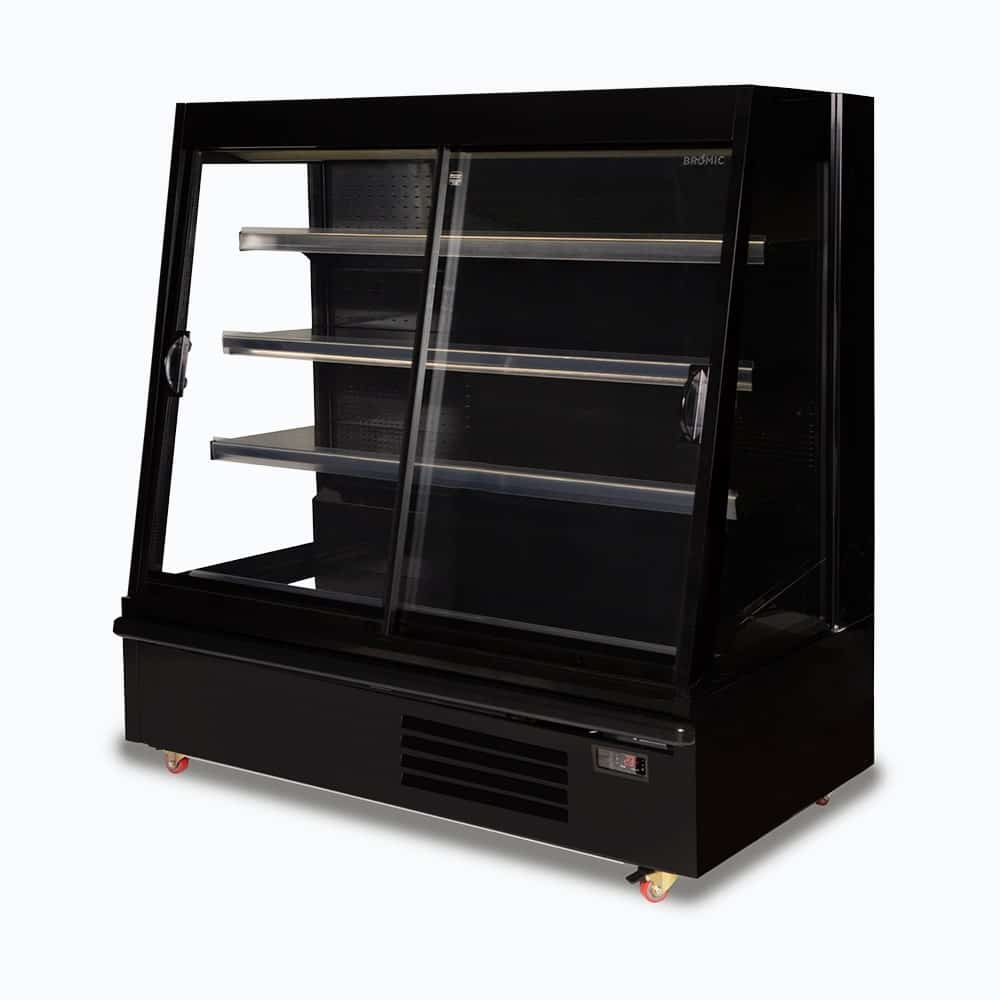 Bromic Semi Vertical Display Fridge - 1875mm - 2 Doors - Sliding SVM1875SD-NR