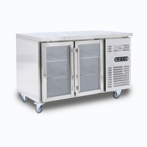 Bromic Under Bench Display Fridge - 282L - 2 Doors - Glass UBC1360GD-NR