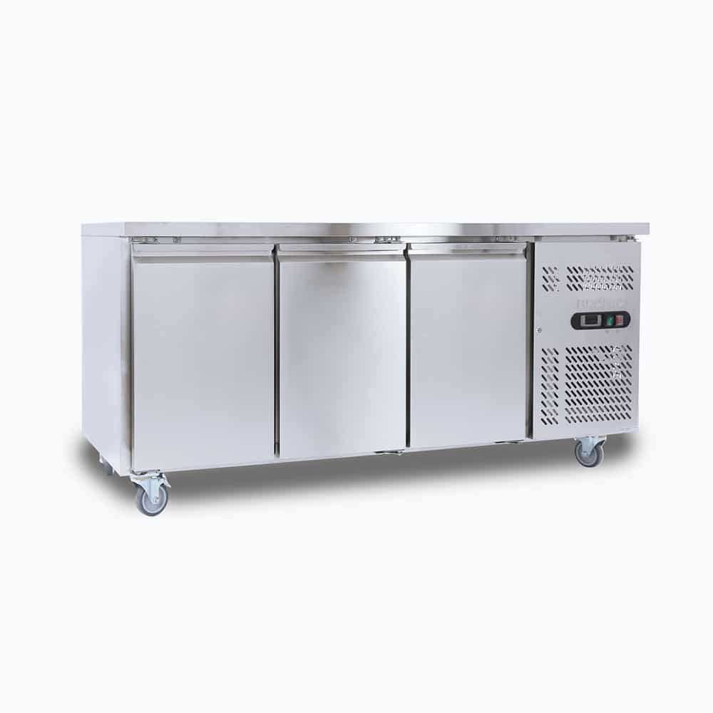 Bromic Under Bench Fridge - 417L - 3 Doors - Stainless Steel UBC1795SD-NR