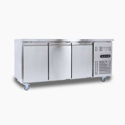 Bromic Under Bench Fridge - 417L - 3 Doors - Stainless Steel UBC1795SD-NR