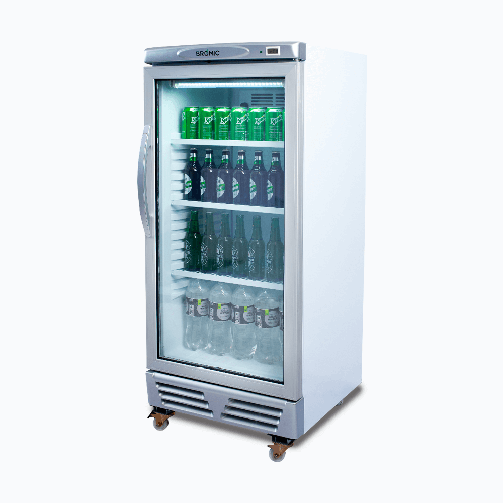 Bromic Upright Display Fridge - 215L - 1 Door - Flat Glass GM0220-NR