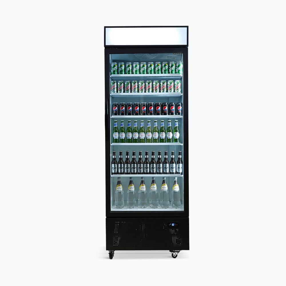 Bromic Upright Display Fridge - 659L - 1 Door - Flat Glass - Lightbox GM0690LB