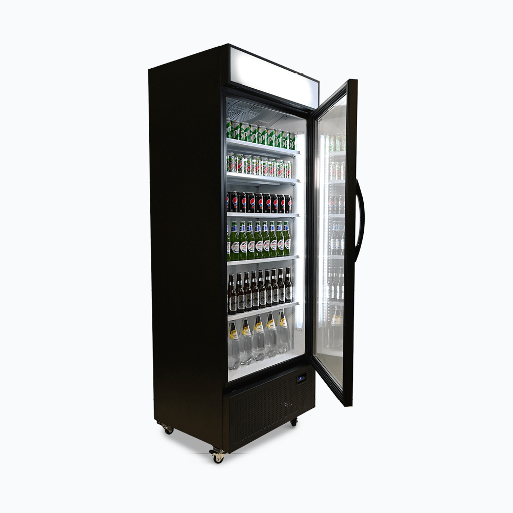 Bromic Upright Display Fridge - 659L - 1 Door - Flat Glass - Lightbox GM0690LB