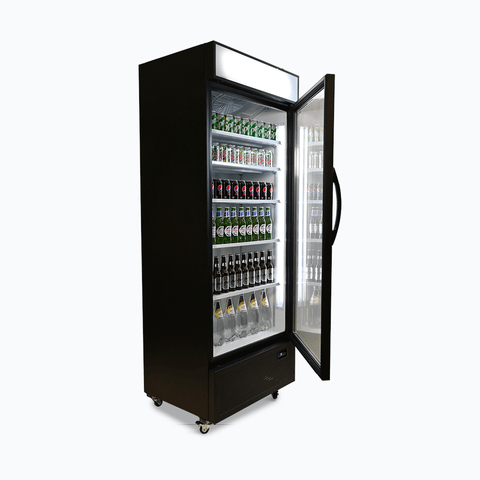 Bromic Upright Display Fridge - 659L - 1 Door - Flat Glass - Lightbox GM0690LB