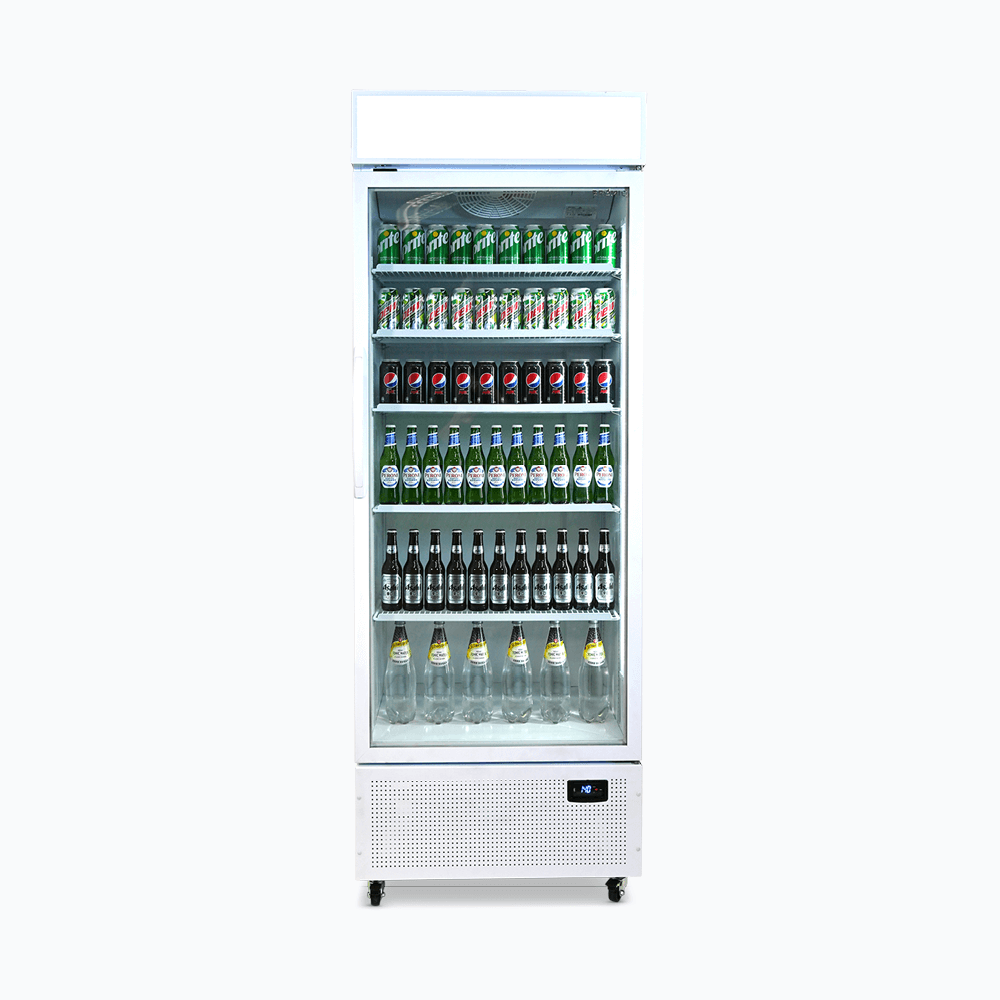 Bromic Upright Display Fridge - 659L - 1 Door - Flat Glass - Lighbox GM0690LW