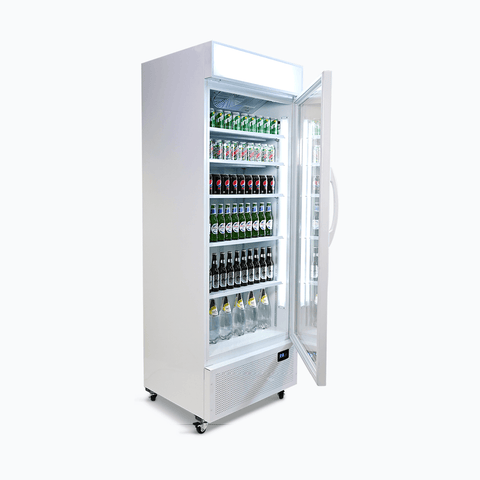 Bromic Upright Display Fridge - 659L - 1 Door - Flat Glass - Lighbox GM0690LW