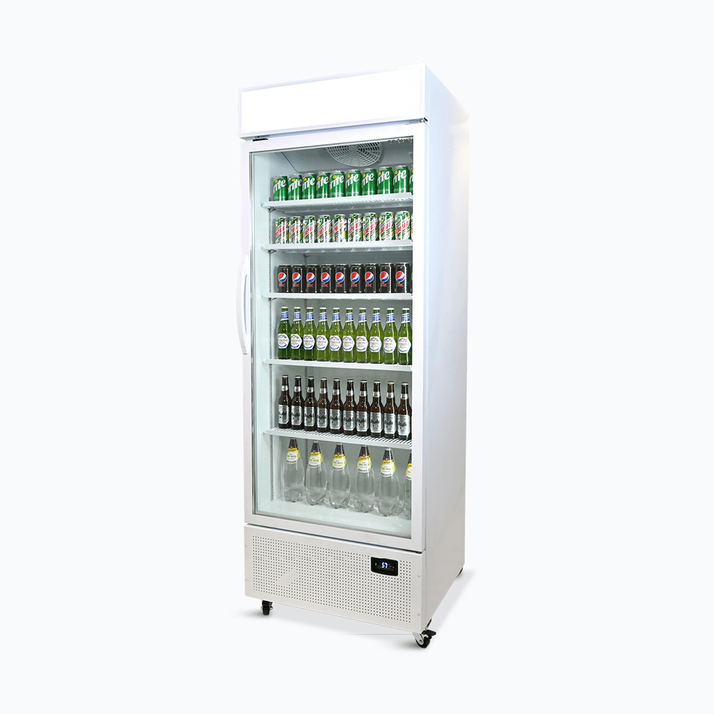 Bromic Upright Display Fridge - 659L - 1 Door - Flat Glass - Lighbox GM0690LW