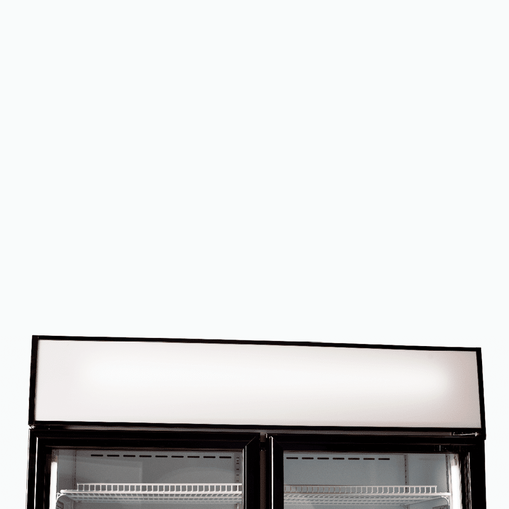 Bromic Upright Display Fridge - 960L - 2 Doors - Flat Glass - Cassette - Black GM1000LBCAS