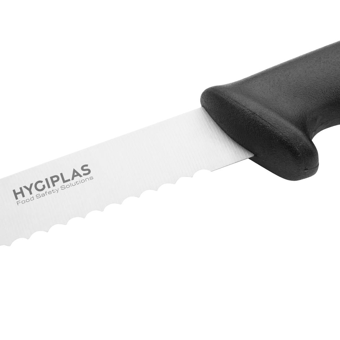 Hygiplas Serrated Slicer Black 255mm - C579