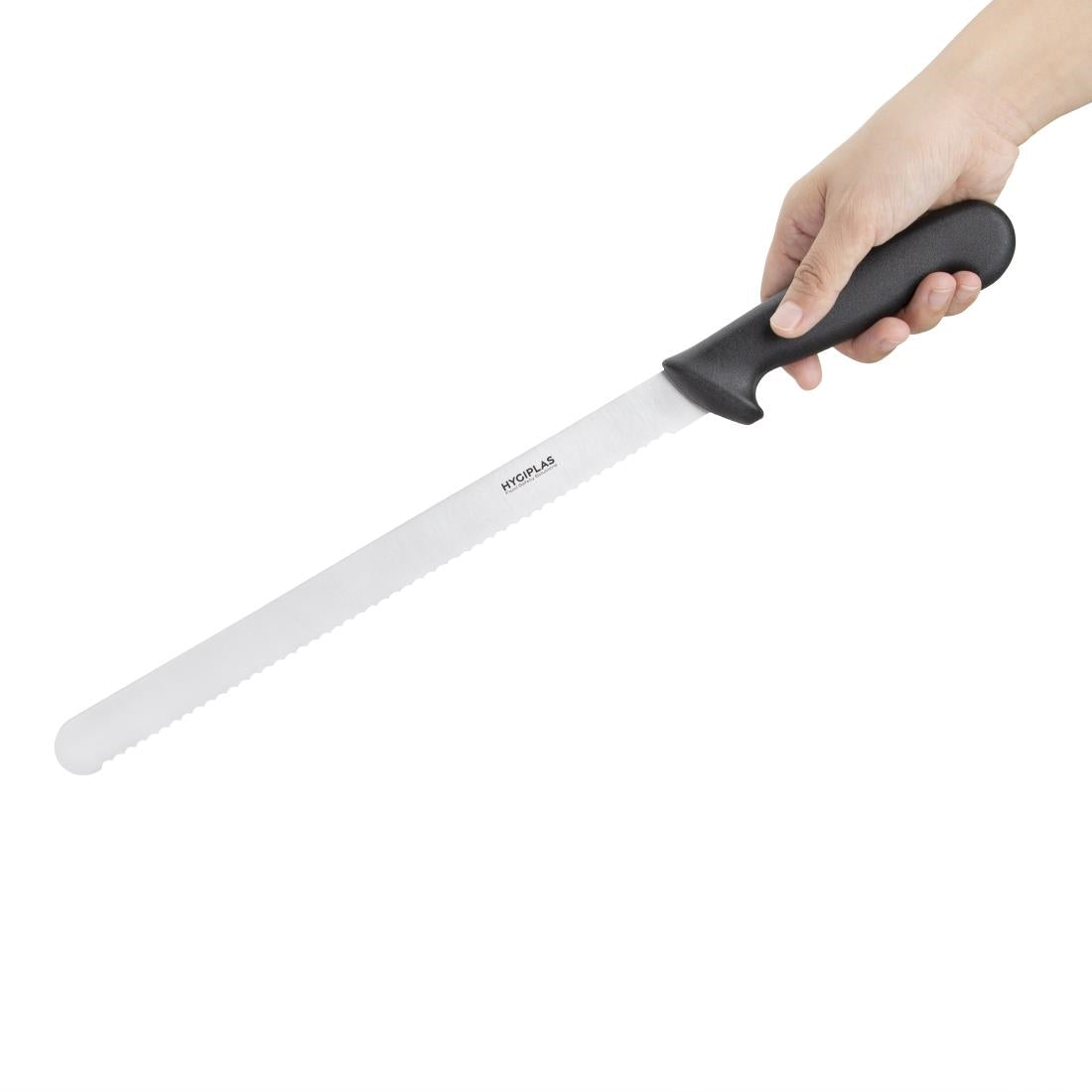 Hygiplas Serrated Slicer Black 305mm - C580