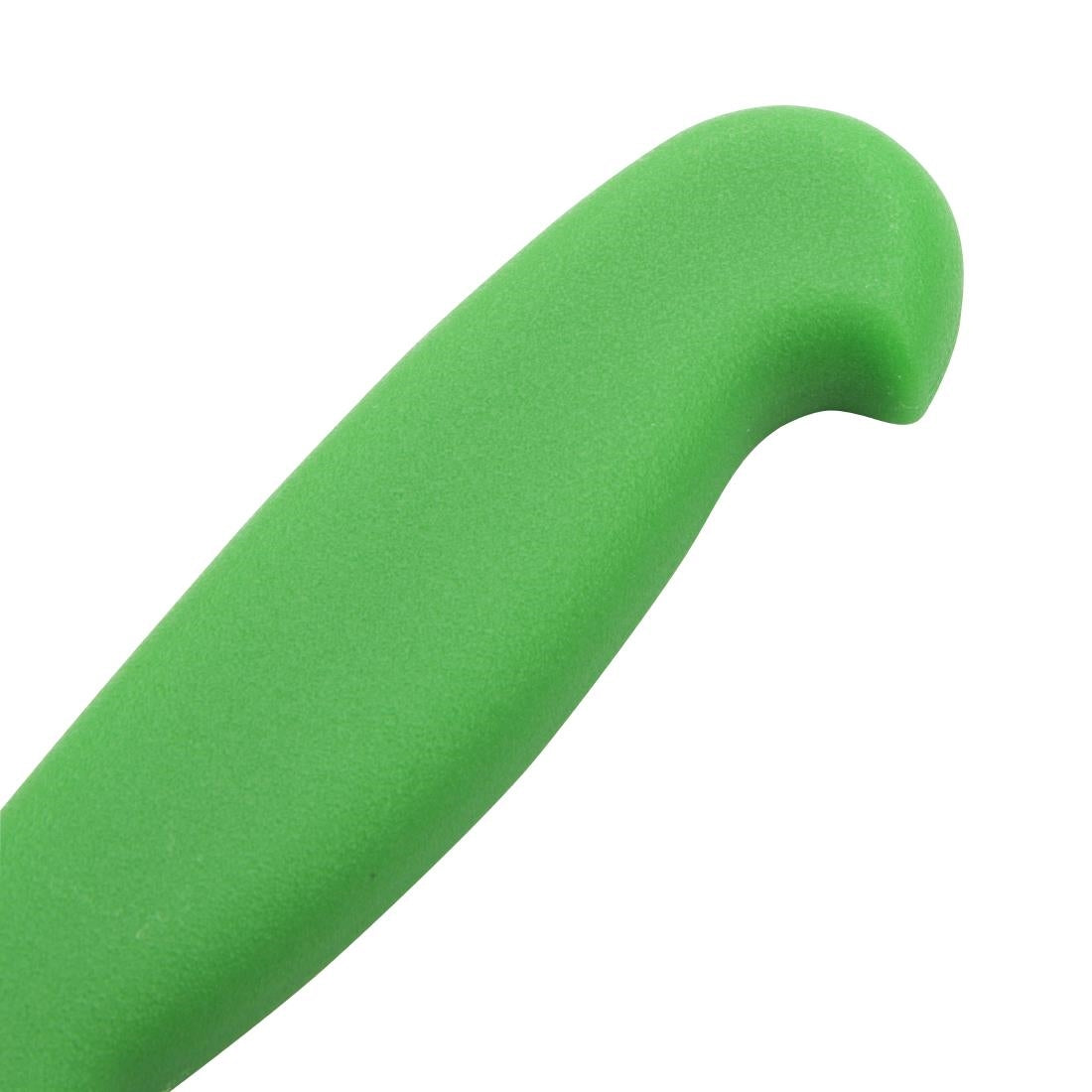 Hygiplas Serrated Vegetable Knife Green 100mm - C862