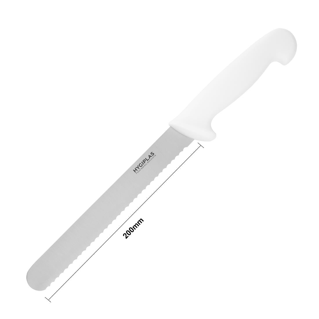 Hygiplas Bread Knife White 205mm - C882