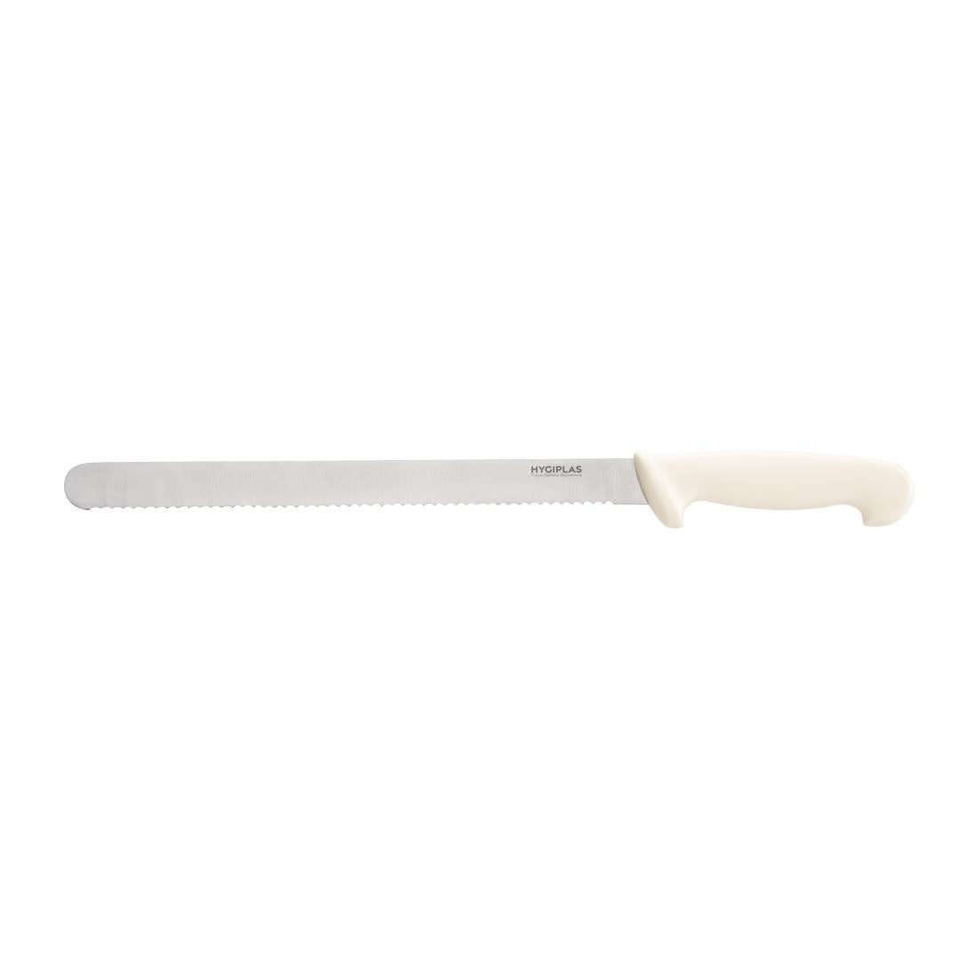 Hygiplas Serrated Slicer White 300mm - C884