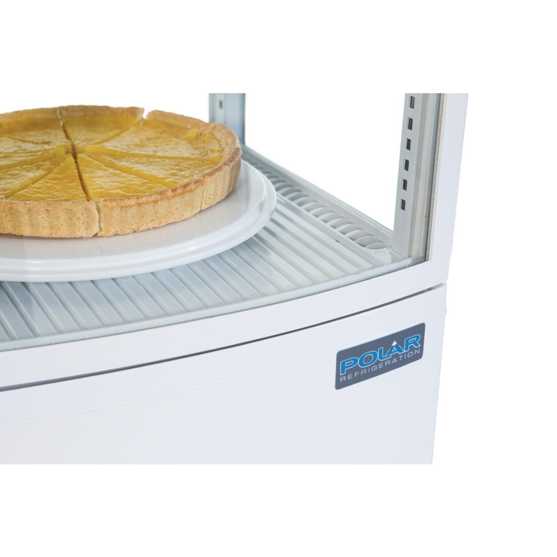 Polar C-Series Energy Efficient Curved Door Display Fridge White - 86Ltr - CX576-A