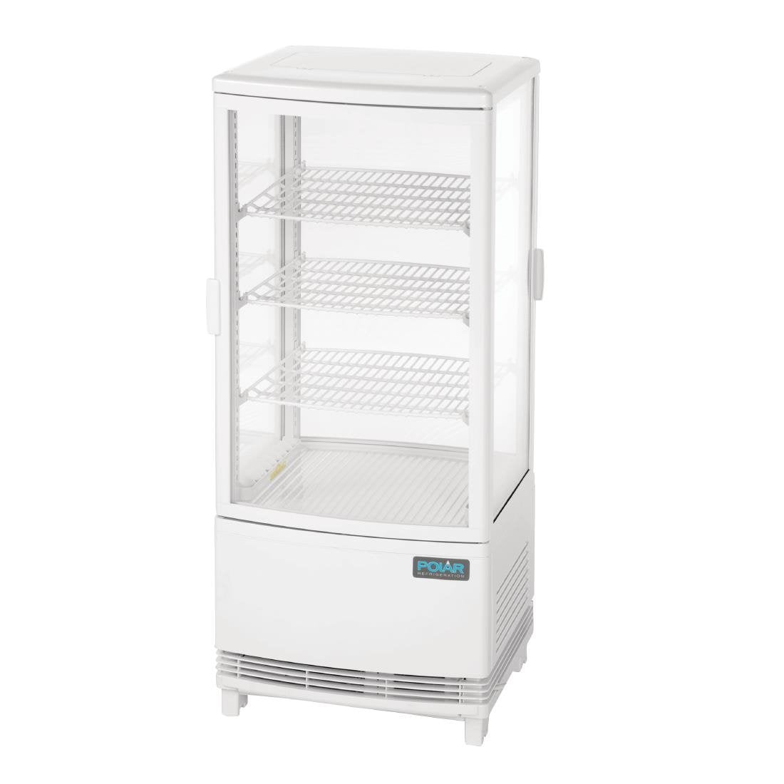 Polar C-Series Energy Efficient Curved Door Display Fridge White - 86Ltr - CX576-A