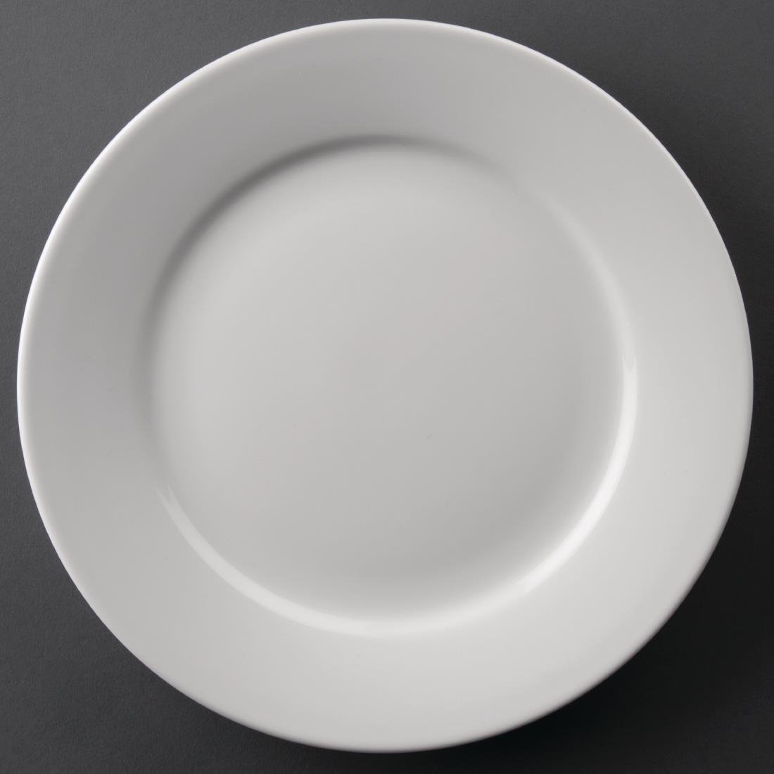 Olympia Athena Wide Rimmed Plates 228mm (Box 12) - CC208