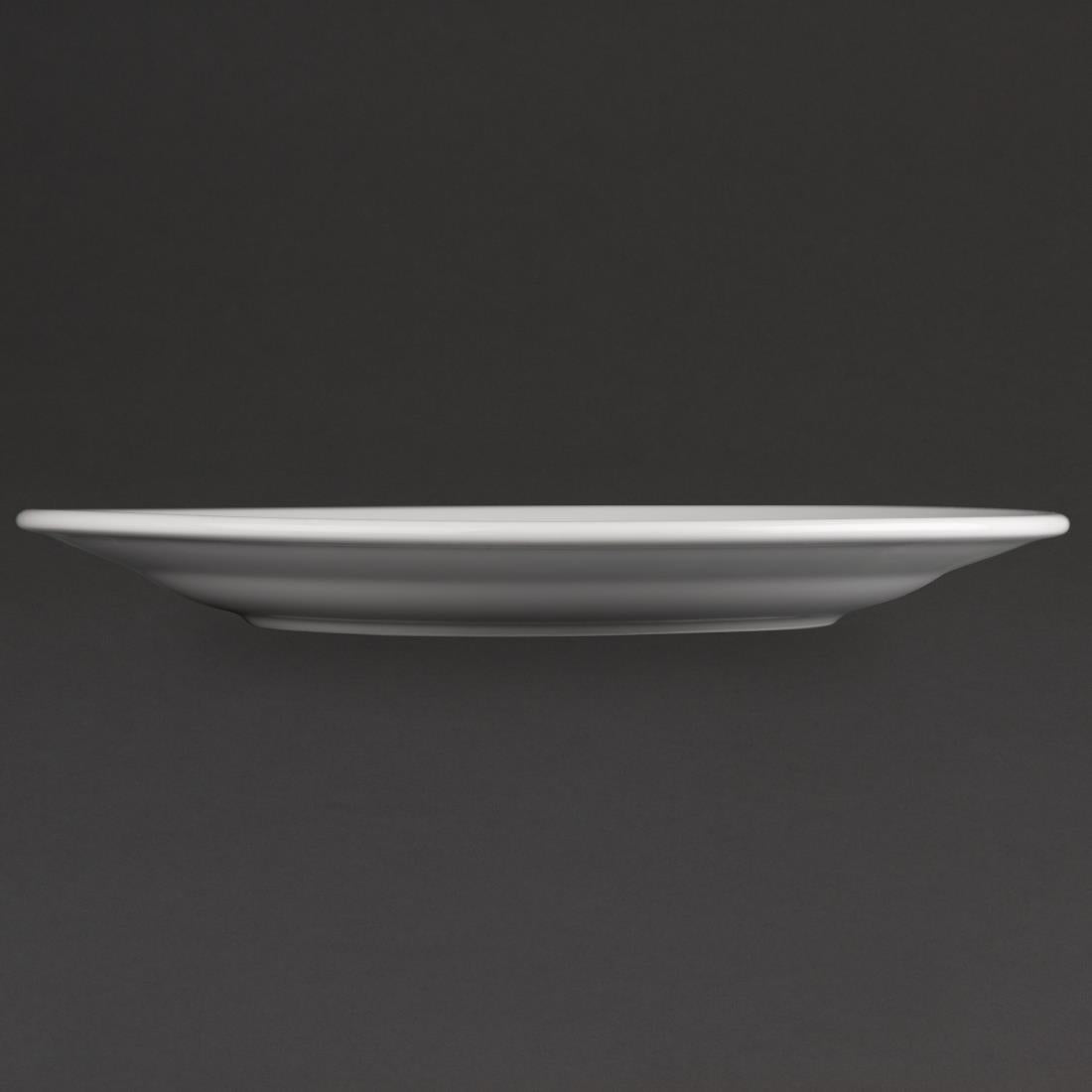 Olympia Athena Wide Rimmed Plates 254mm (Box 12) - CC209
