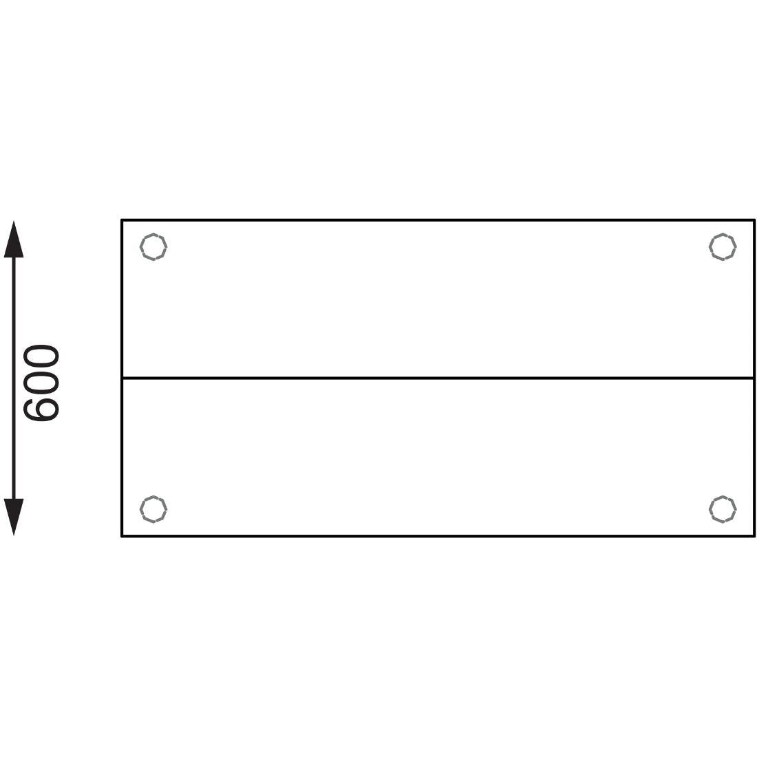 Vogue Stainless Steel Prep Station 1200x600mm - CC359