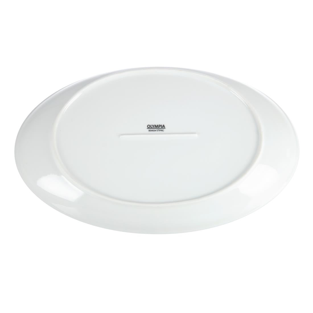 Olympia Whiteware French Deep Oval Plates 365mm (2 Pack) - CC891