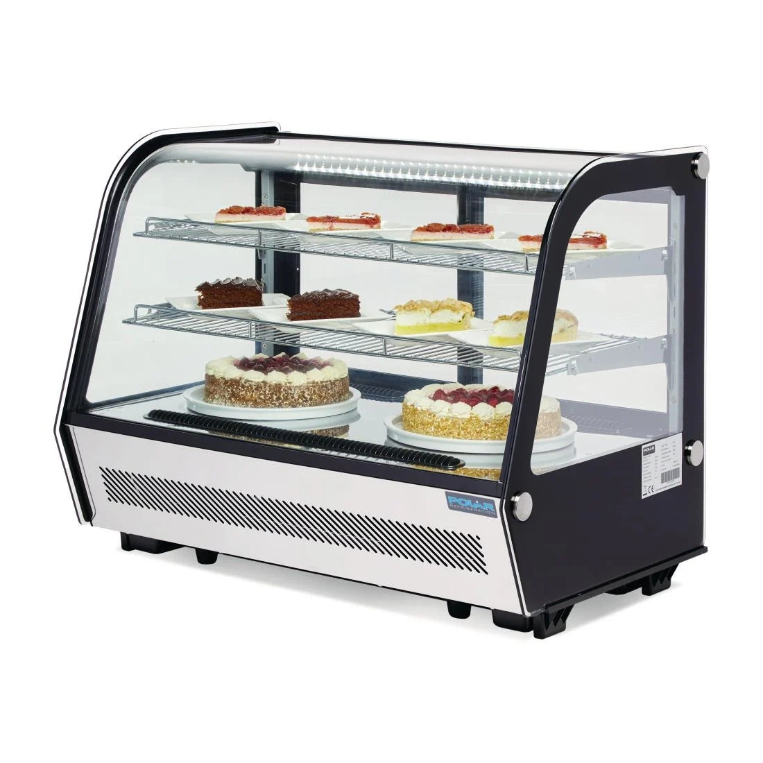 Polar G-Series Energy Efficient Countertop Food Display Fridge Black - 160Ltr - GP291-A