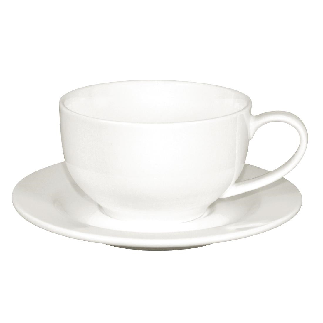 Olympia Lumina Round Saucers White 143mm (6 Pack) - CD646