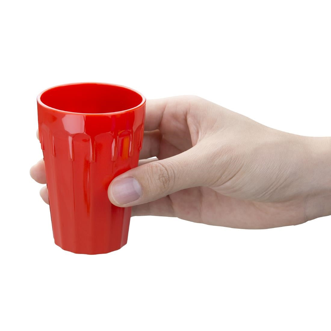 Olympia Kristallon Polycarbonate Tumblers Red 142ml (12 Pack) - CE273