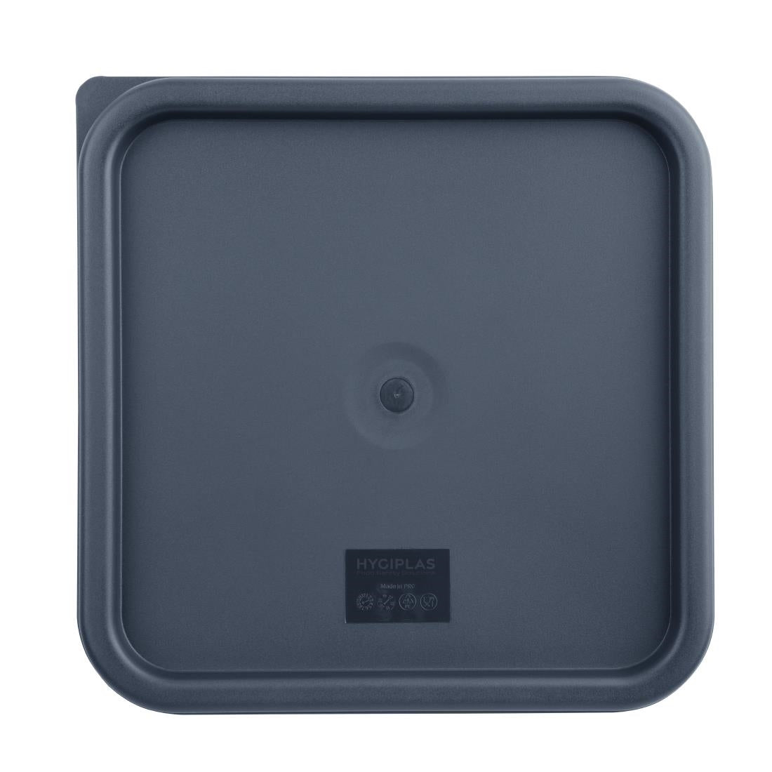 Hygiplas Blue Square Food Storage Container Lid Large - CF045