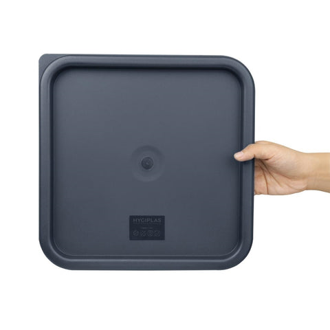 Hygiplas Blue Square Food Storage Container Lid Large - CF045