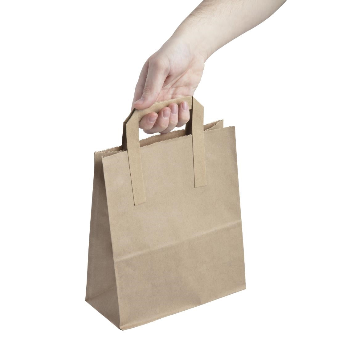 Fiesta Compostable Recycled Brown Paper Carrier Bags Medium (Pack of 250) - CF591