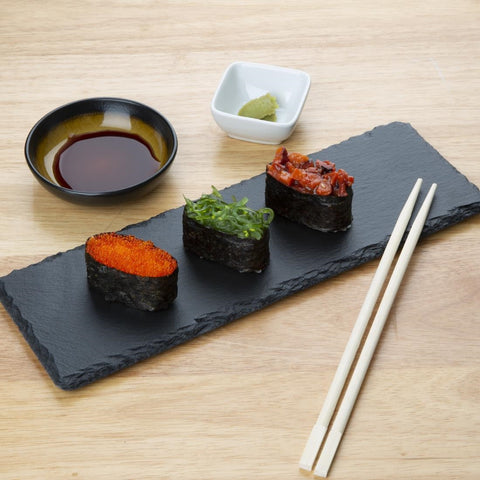 Olympia Natural Slate Rectangular Display Trays 300mm (4 Pack) - CK408