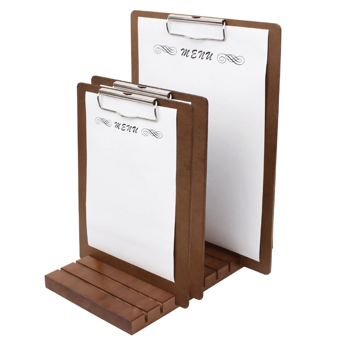 Olympia Wooden Menu Presentation Clipboard A4 - CL174