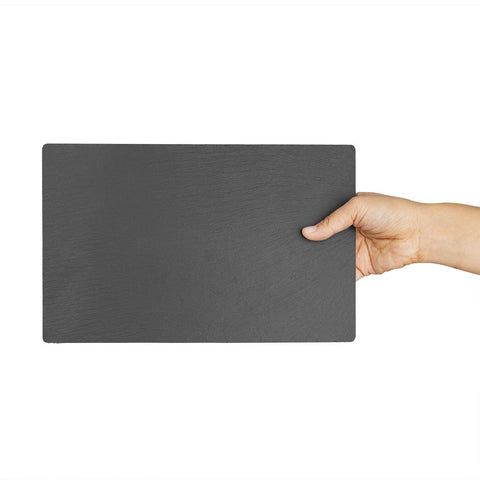 Olympia Smooth Edged Slate Platters 280 x 180mm (2 Pack) - CM063