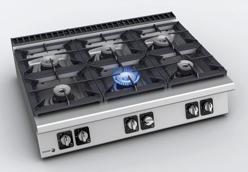 Fagor Kore 700-900 Series C-GH Bench Top Gas Burner - 4 or 6 Burner