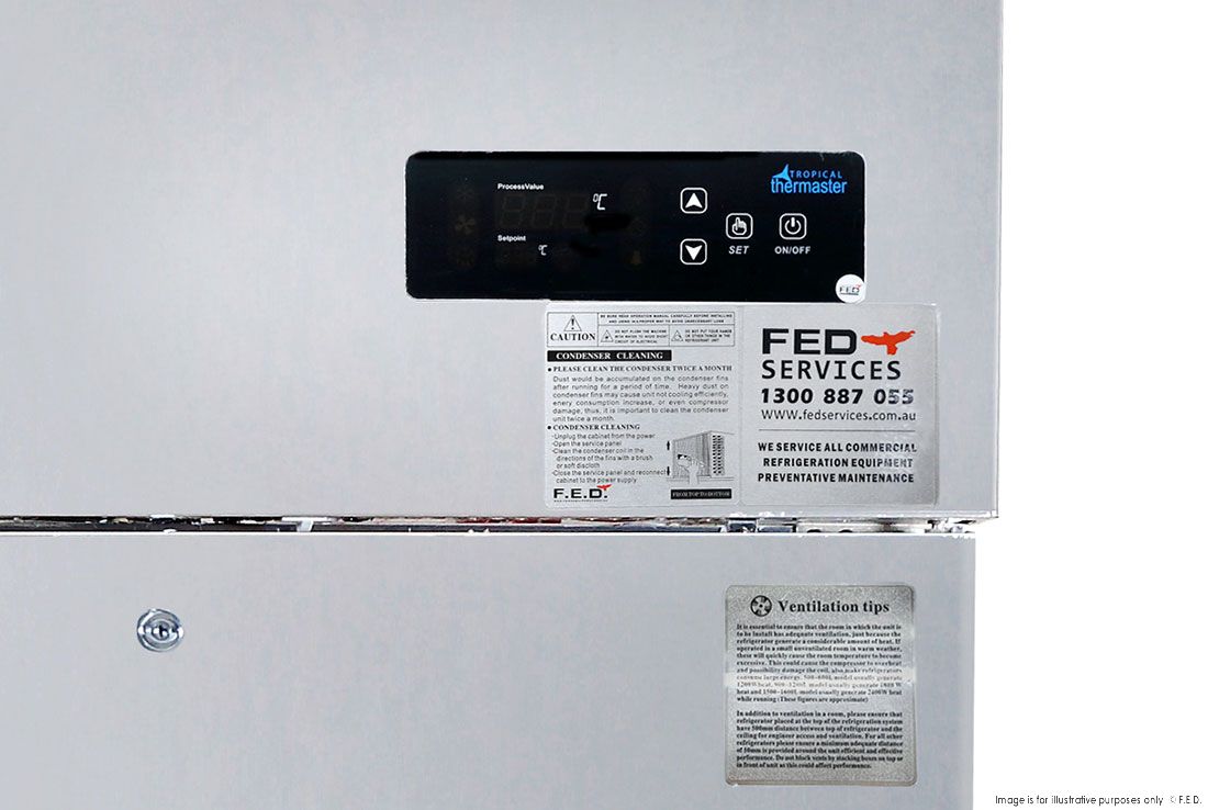 Thermaster Tropical 2 X Half Door Ss Freezer SUF500