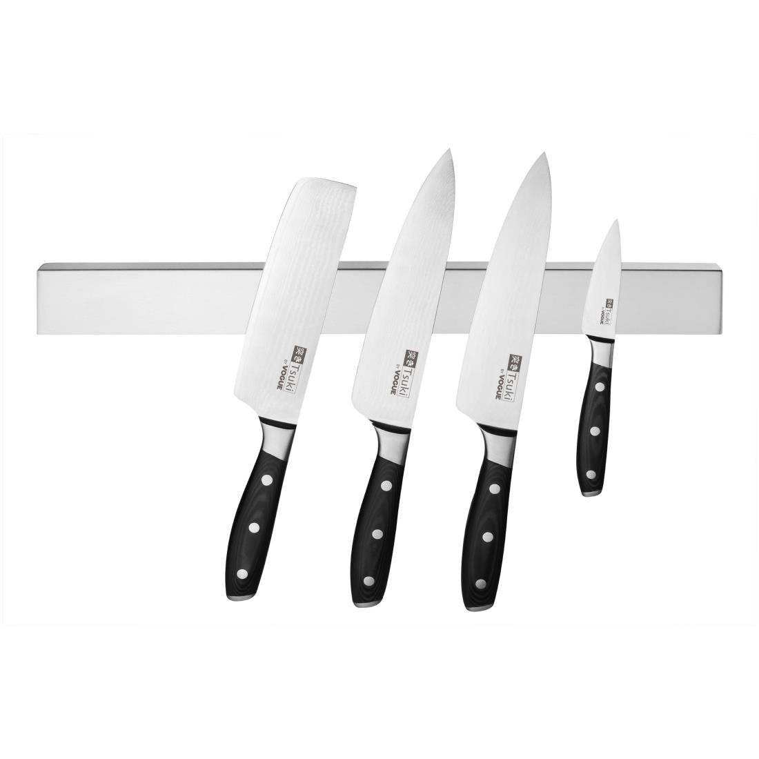 Vogue Stainless Steel Magnetic Knife Rack 450mm - CP118
