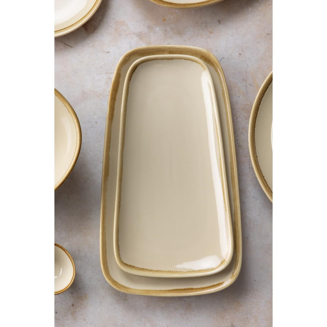 Olympia Kiln Large Platter Sandstone 335mm - CP949