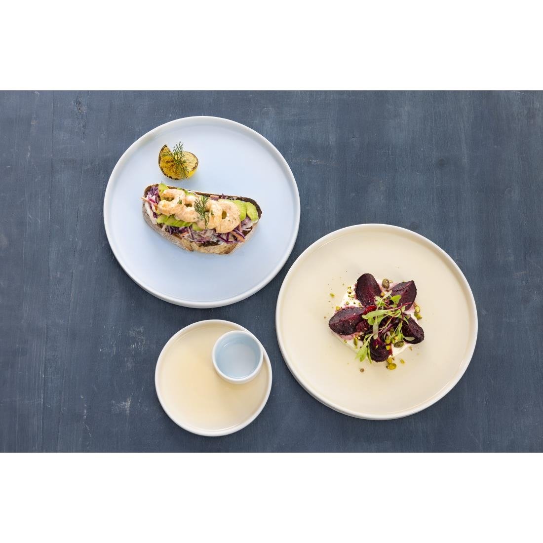Olympia Fondant Plate Lemon - 270mm (4 Pack) - CU416