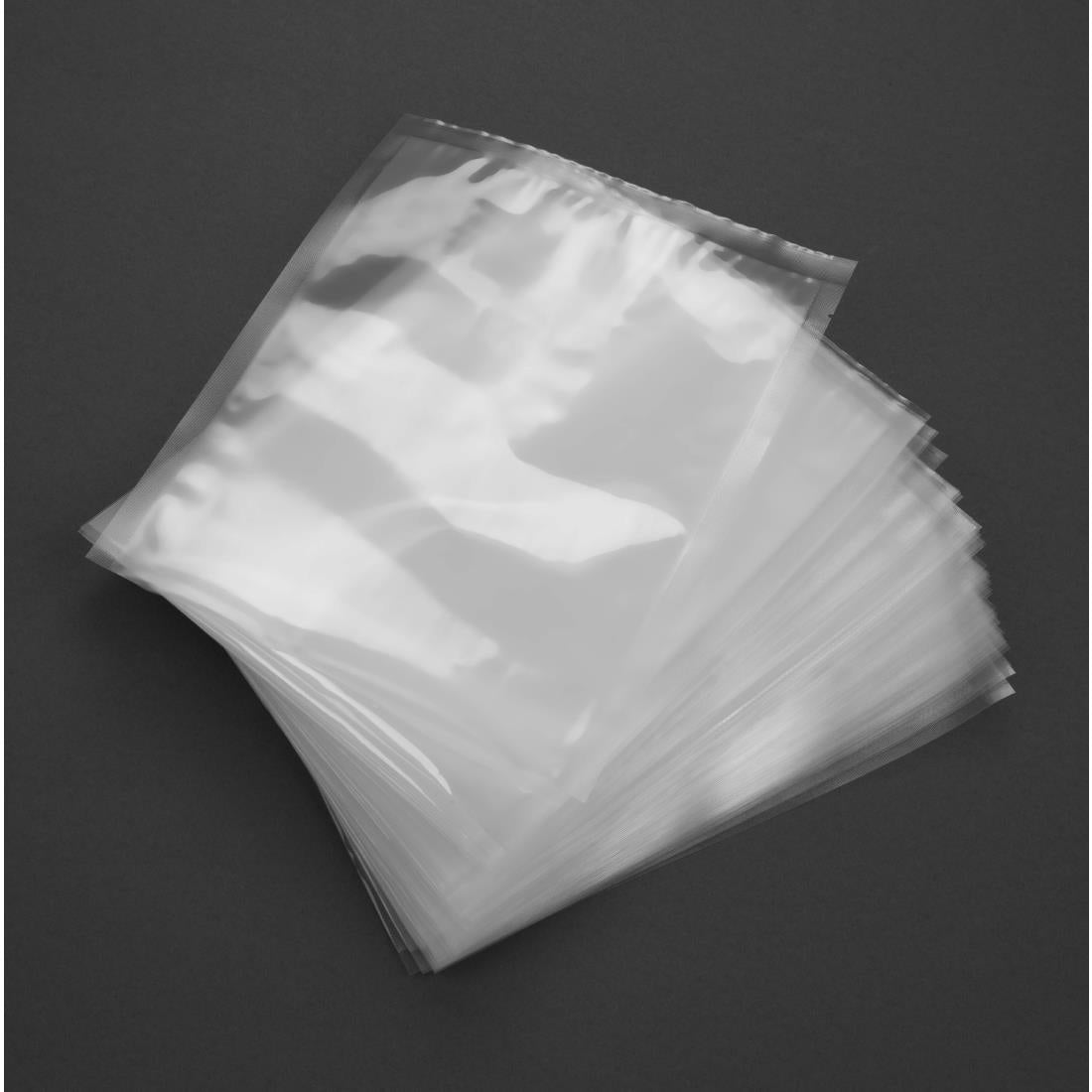 Vogue Clear Bags for Sealer/Chamber Vac Pack use - 200x250mm (Pack 100) - CU386