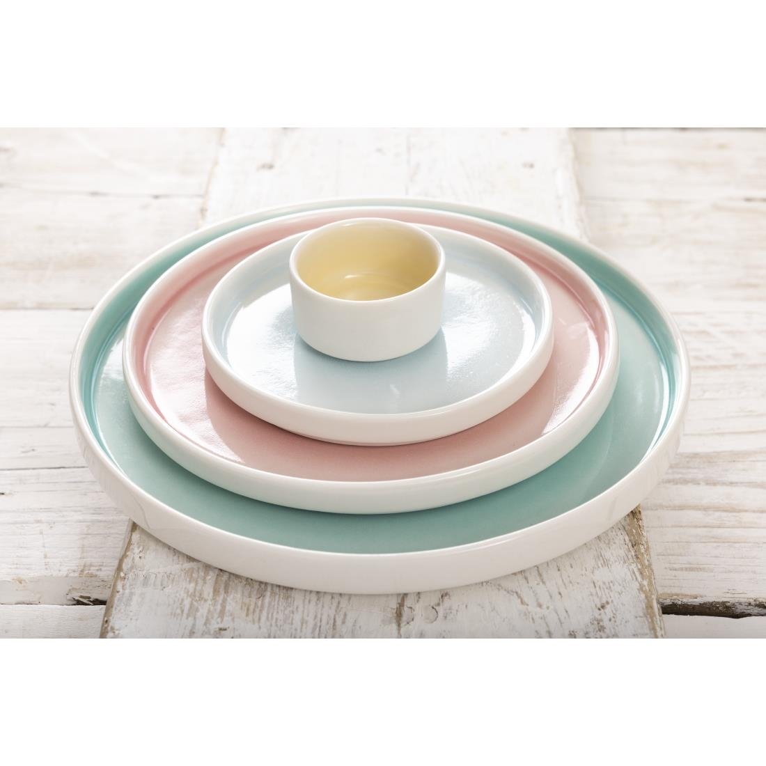 Olympia Fondant Plate Lemon - 215mm (6 Pack) - CU415