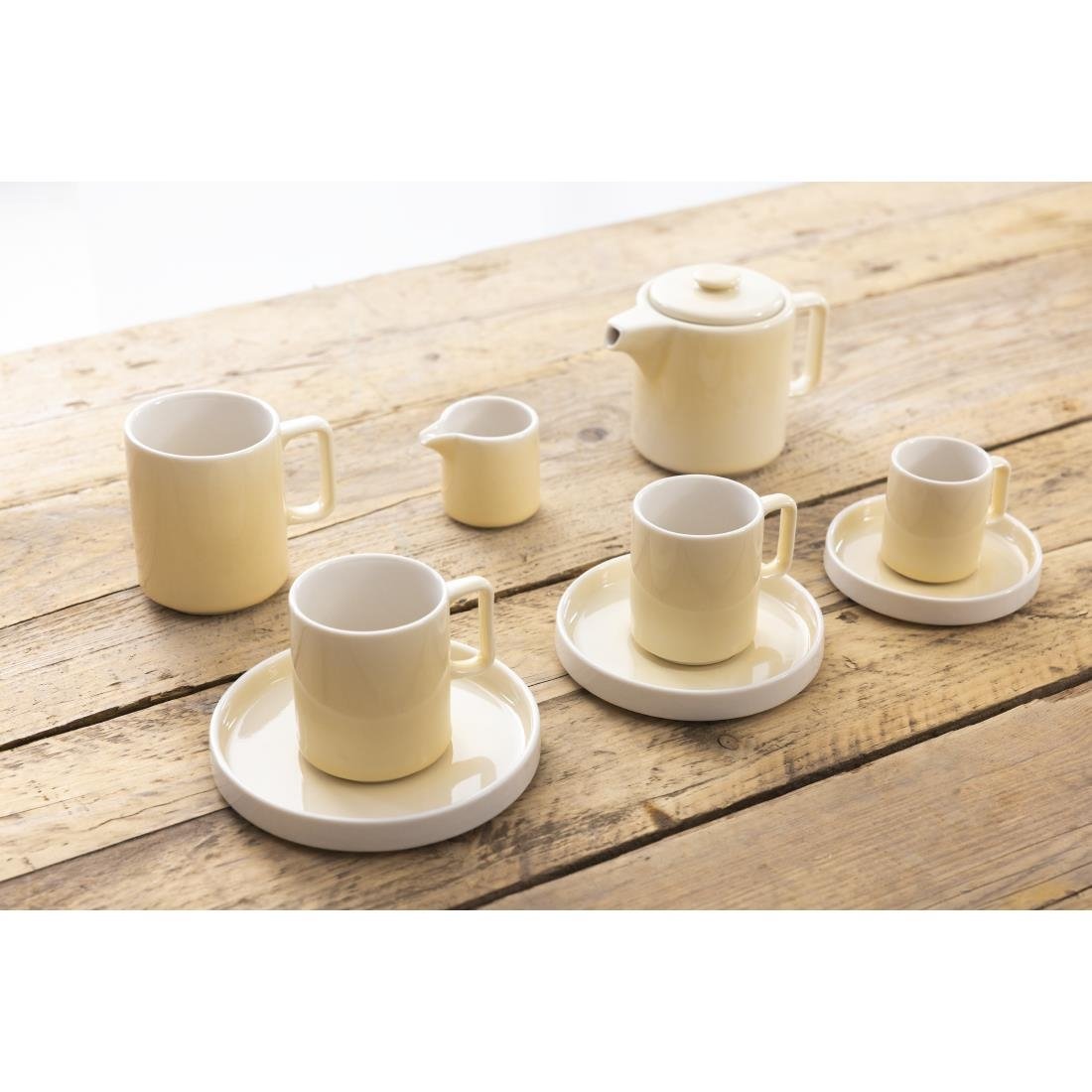 Olympia Fondant Saucer Lemon - 115mm (6 Pack) - CU423