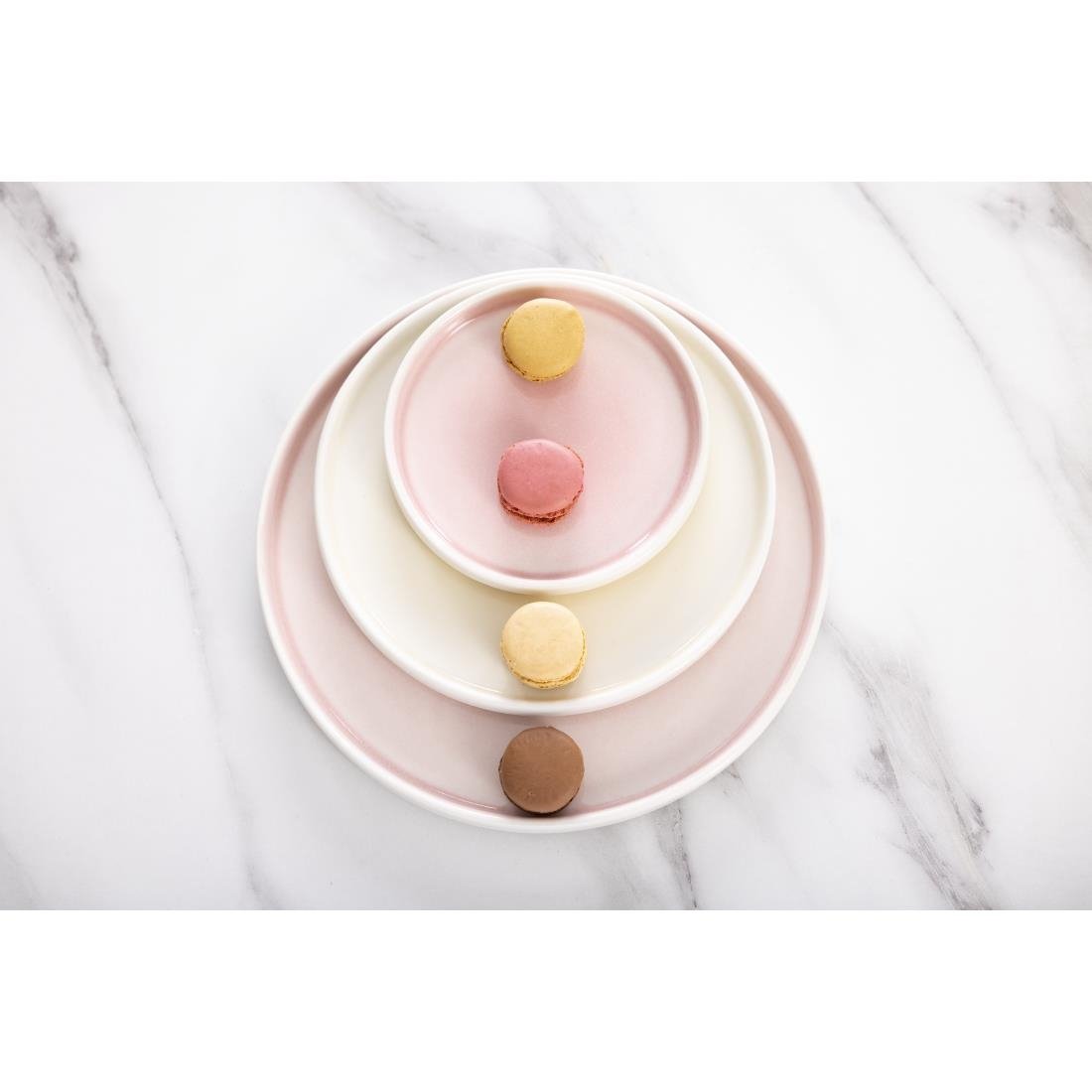 Olympia Fondant Plate Pink - 270mm (4 Pack) - CU452