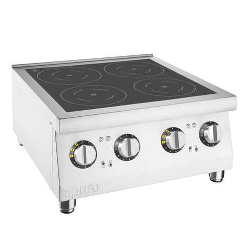 Apuro 4 Zone Induction Hob 2 x 3kW - CU558-A