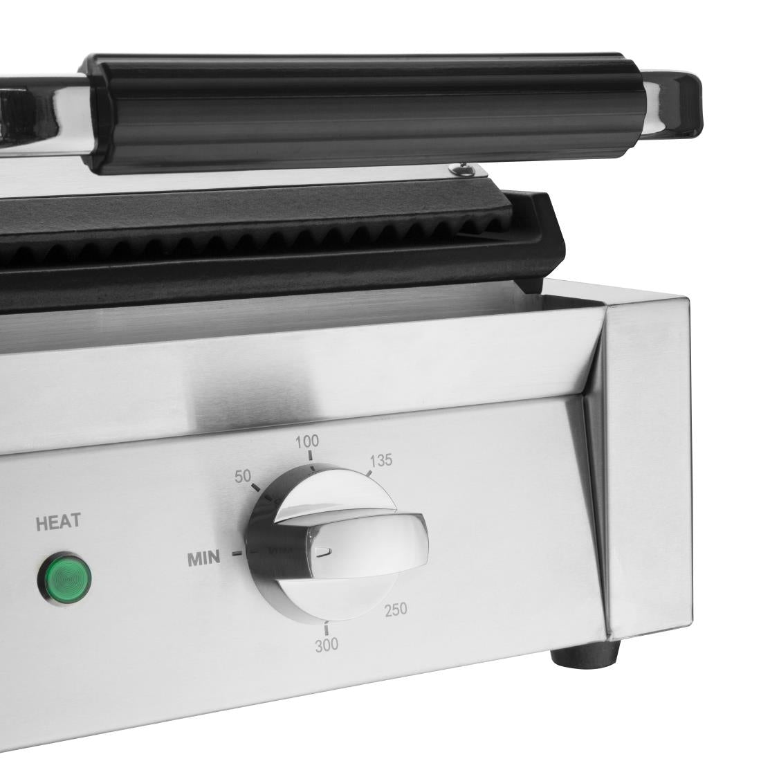 Apuro Bistro Double Ribbed Contact Grill - CU604-A