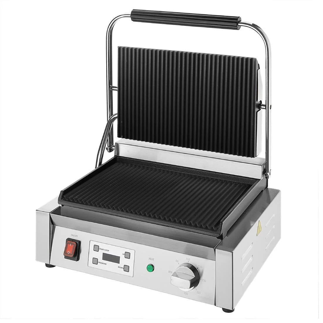 Apuro Extra Large Contact Grill Ribbed Plate - CU608-A